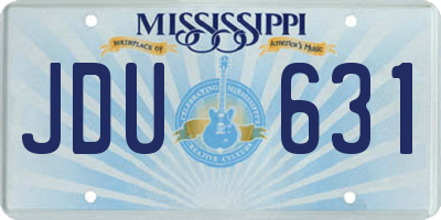 MS license plate JDU631