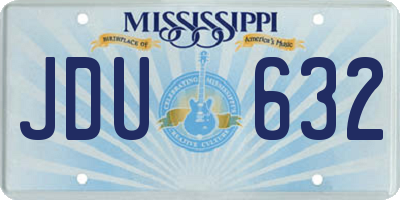 MS license plate JDU632