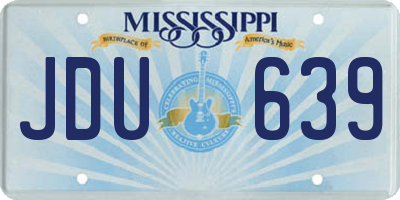 MS license plate JDU639