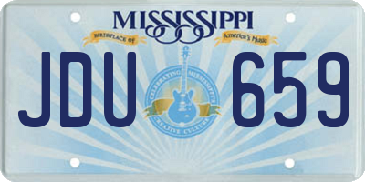 MS license plate JDU659