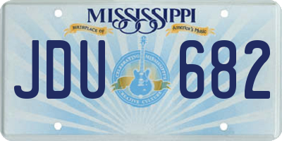 MS license plate JDU682