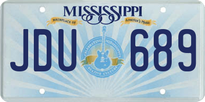 MS license plate JDU689