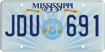 MS license plate JDU691