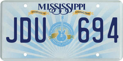 MS license plate JDU694