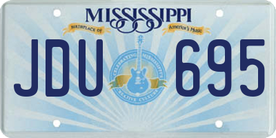 MS license plate JDU695