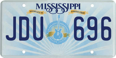 MS license plate JDU696