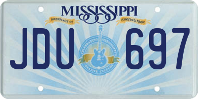 MS license plate JDU697