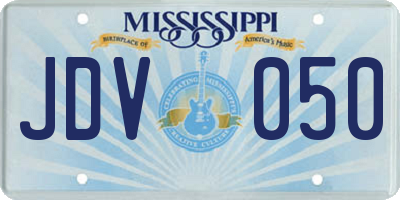 MS license plate JDV050