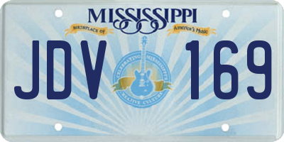 MS license plate JDV169