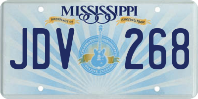MS license plate JDV268