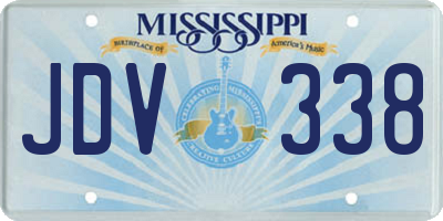 MS license plate JDV338