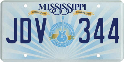 MS license plate JDV344