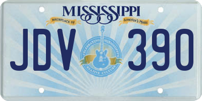 MS license plate JDV390