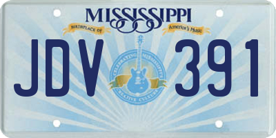 MS license plate JDV391