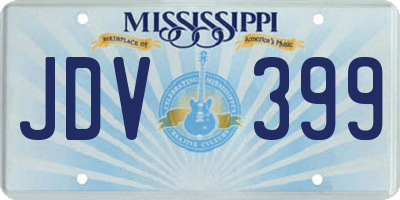 MS license plate JDV399