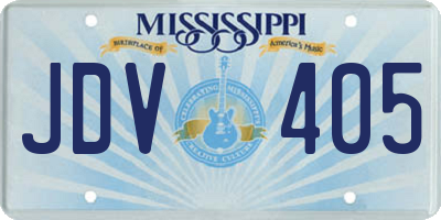 MS license plate JDV405