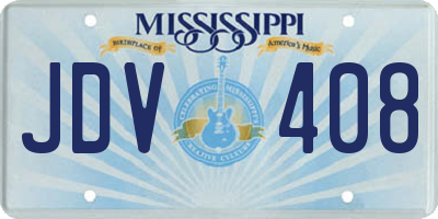 MS license plate JDV408