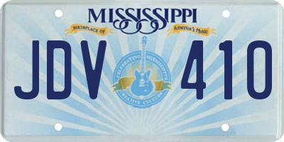 MS license plate JDV410