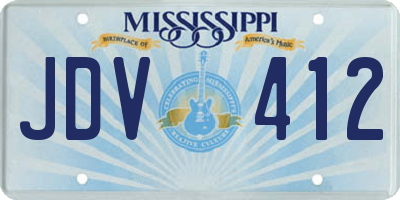 MS license plate JDV412