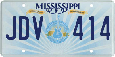 MS license plate JDV414