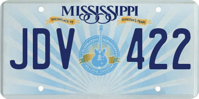 MS license plate JDV422