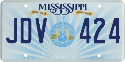 MS license plate JDV424