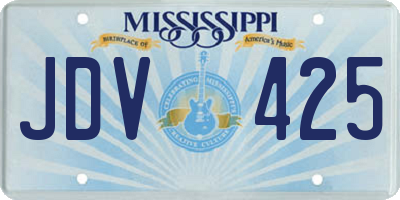 MS license plate JDV425
