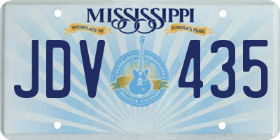 MS license plate JDV435