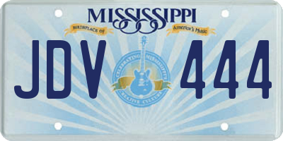 MS license plate JDV444
