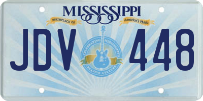 MS license plate JDV448