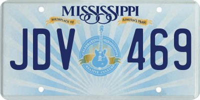 MS license plate JDV469