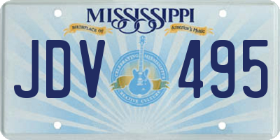 MS license plate JDV495