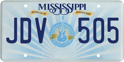 MS license plate JDV505