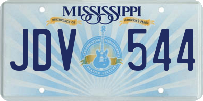 MS license plate JDV544