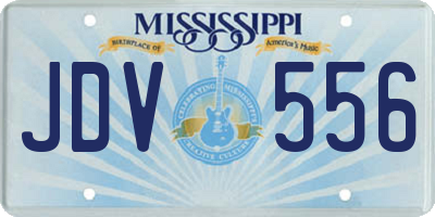 MS license plate JDV556