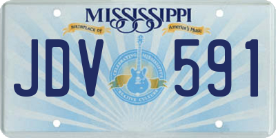 MS license plate JDV591