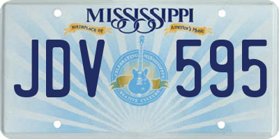 MS license plate JDV595