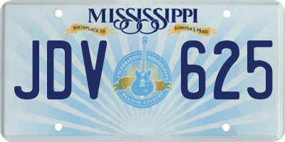 MS license plate JDV625