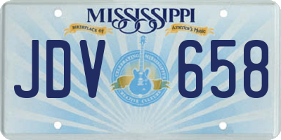 MS license plate JDV658