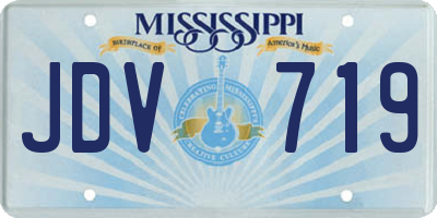 MS license plate JDV719