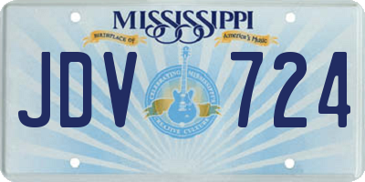 MS license plate JDV724