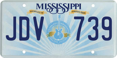 MS license plate JDV739