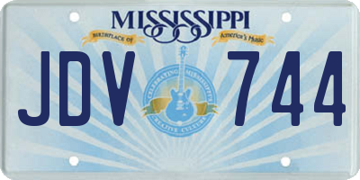 MS license plate JDV744