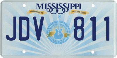 MS license plate JDV811