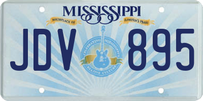 MS license plate JDV895