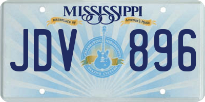 MS license plate JDV896