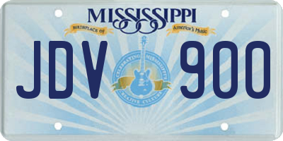 MS license plate JDV900