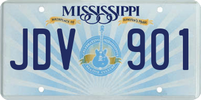 MS license plate JDV901