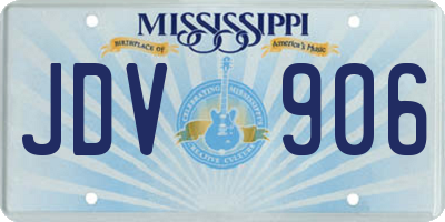 MS license plate JDV906
