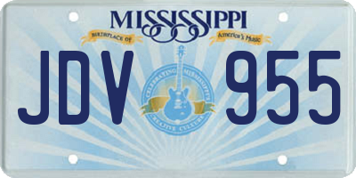 MS license plate JDV955